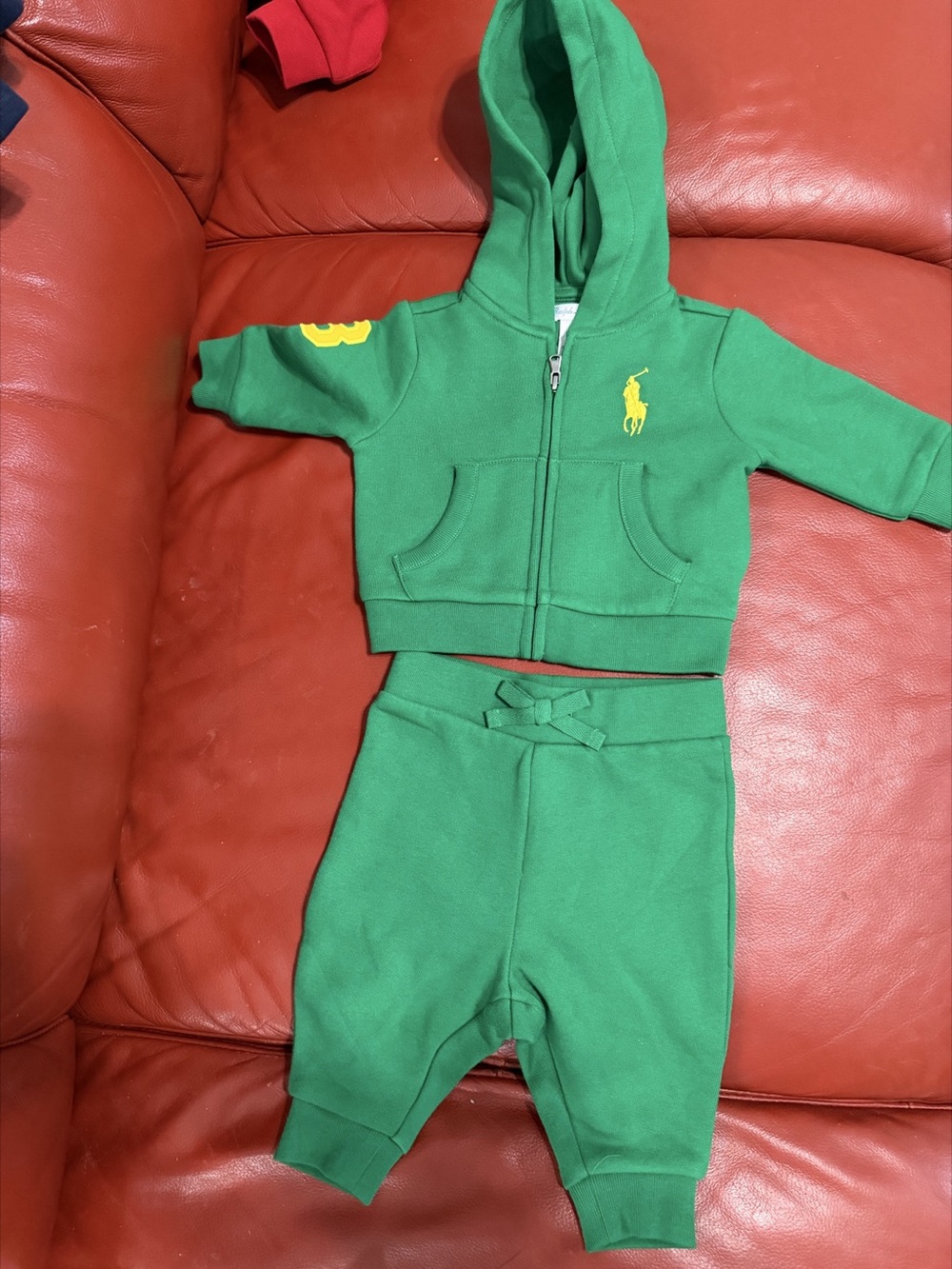 Polo Ralph Lauren Baby Boys Fleece Full-Zip Hoodie & Pant Set Hoodie & Pant Set